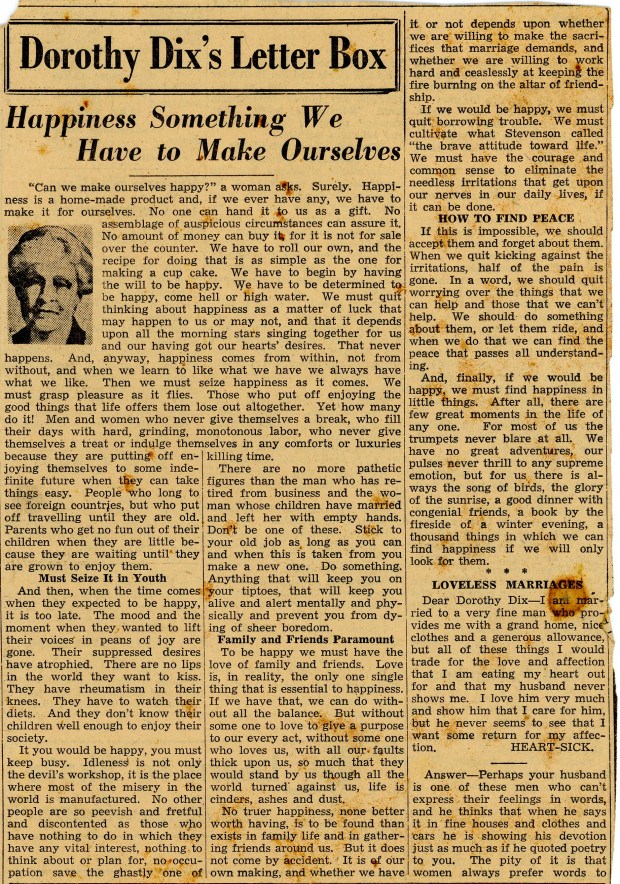 Happiness Something We Make Ourselves